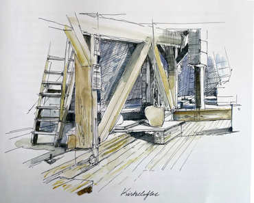 Kirkeloft tegning